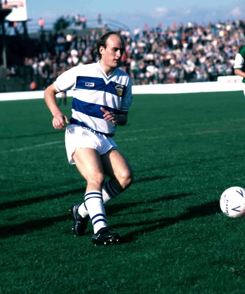 Jim Duffy of Morton playing soccer.