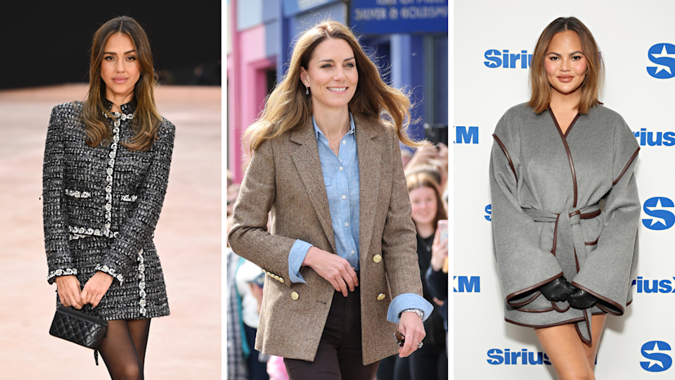 Jessica Alba, Kate Middleton, Chrissy Teigen. Image Credit: Getty