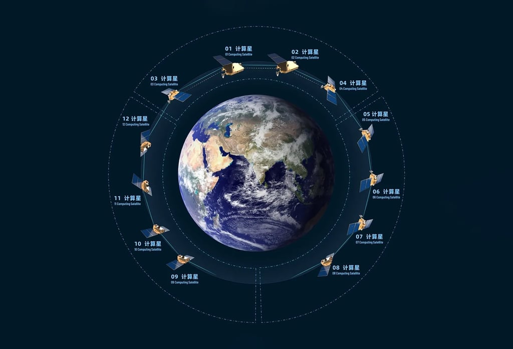 A network of 12 satellites equipped with AI-powered computing systems was launched on May 14 in an effort to harness the potential of space-based computational power. Photo: Handout