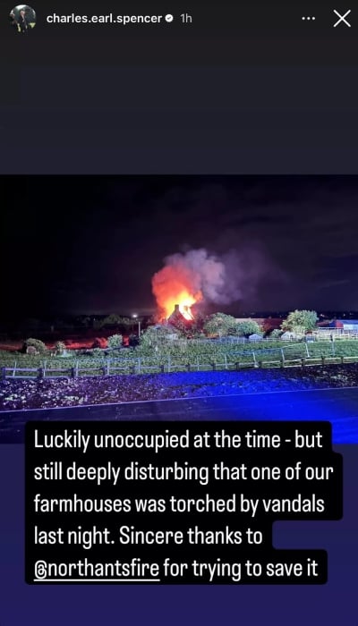 Princess Dianas final resting property destroyed in suspected arson attack