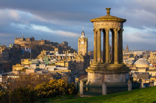 A picture of the Edinburgh skyline from Calton Hill