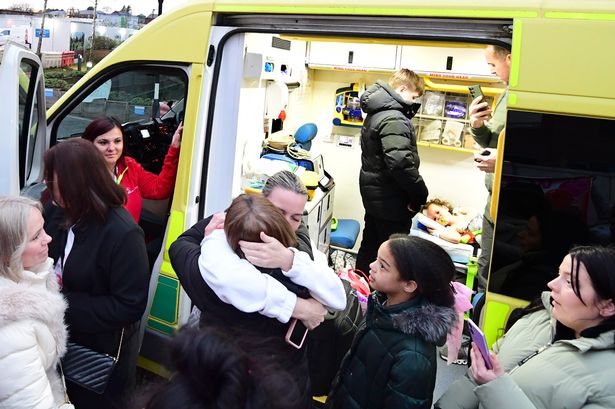 Sienna Rose arrives at Alder Hey Hospital by Ambulance