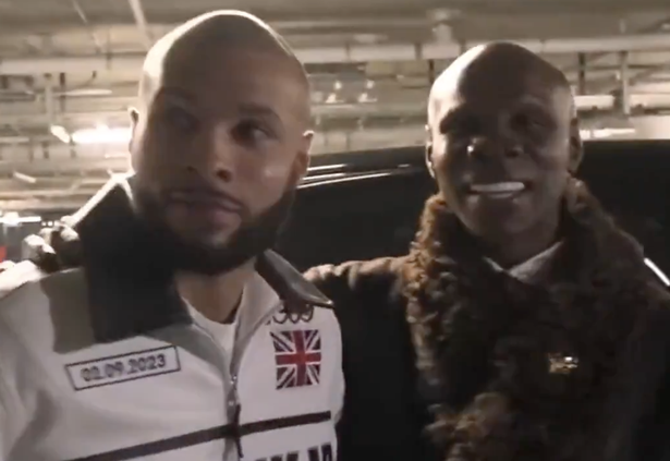 Chris Eubank Sr with his son
