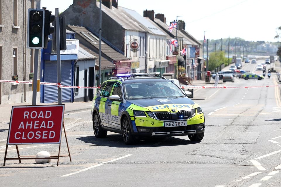 The scene in Millisle. Photograph by Declan Roughan / Press Eye
