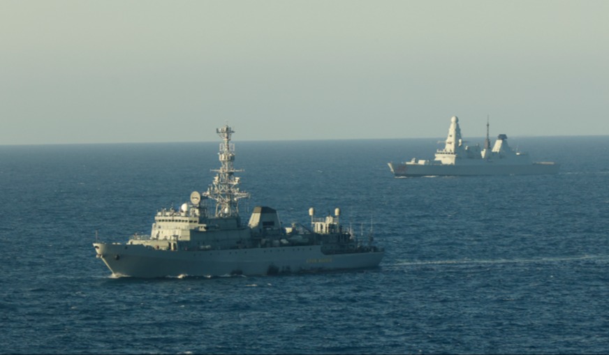 Russian warship lurking near Outer Hebrides spying on Britain’s missile defences caught by Navy