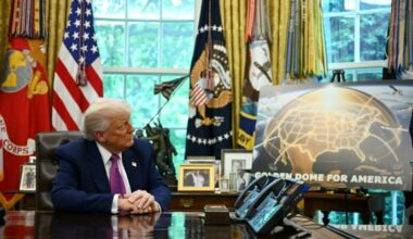 US President Donald Trump announced new details and initial funding for the missile shield system last week (Jim WATSON)