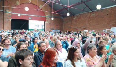 A crowd shot of the We Demand Change summit in Sheffield