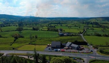 Minister urges public to remain ‘extra vigilant’ as Co Tyrone blaze rages through special area of conservation