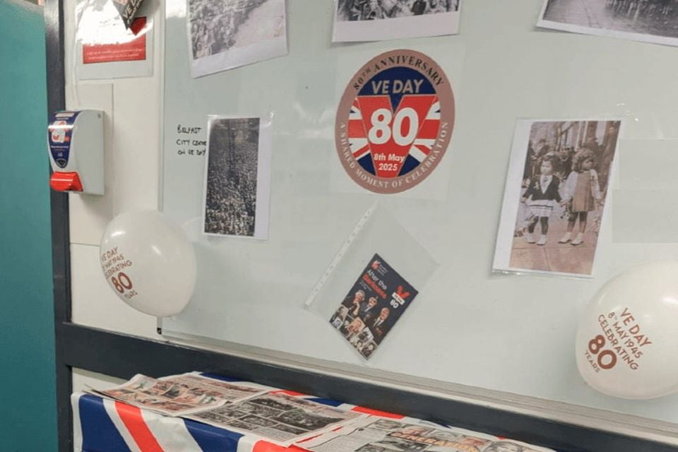 VE Day display called controversy in Royal Victoria Hospital this week