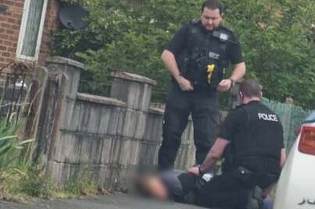 A man in his 40s was arrested in the Highridge area of Bristol