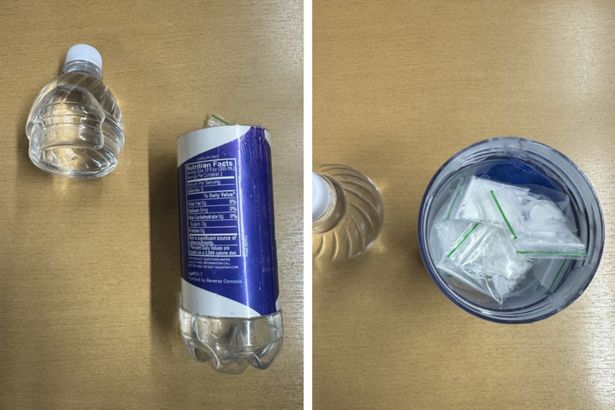 Inside the specially adapted bottle