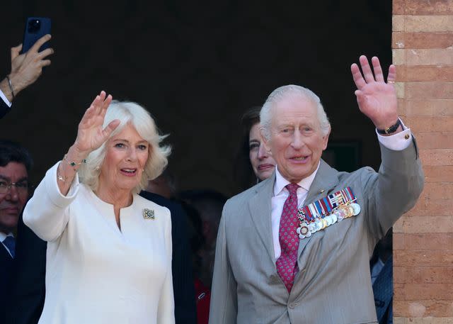 Getty King Charles and Queen Camilla in Italy on April 10, 2025