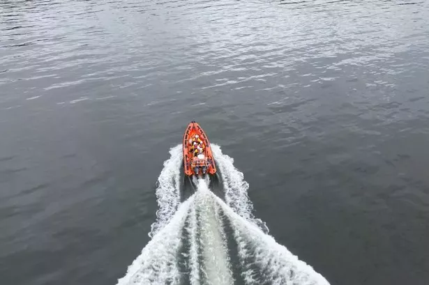 The crews raced to the beauty spot
