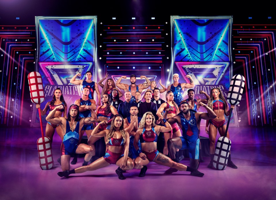 Gladiators Season 2,L-R Top Row: Apollo, Fire, Giant, Diamond, Bionic..Second row: Comet, Legend, Sonia Mkoloma, Bradley Walsh, Mark Clattenburg, Barney Walsh, Lee Phillips, Nitro, Electro..Third Row: Athena, Fury..Fourth Row: Viper, Steel, Phantom..Bottom Row: Dynamite, Sabre..,++EMBARGOED UNTIL 00.01 HOURS TUESDAY 14TH JANUARY 2025++,BBC / Hungry Bear Media,David MacCormack