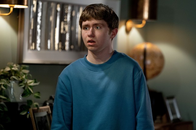 Barney looks horrified in EastEnders