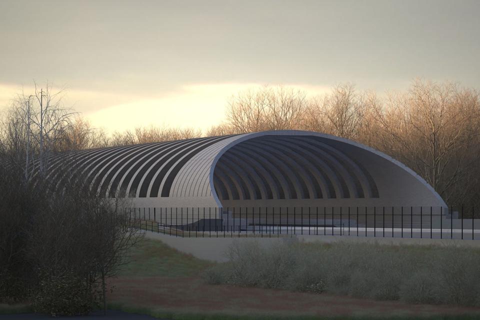 An artist’s impression of the so-called bat tunnel at Sheephouse Wood, which is set to cost £100m (PA)