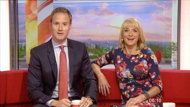 Louise on BBC Breakfast alongside Dan Walker