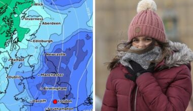 UK weather maps show exact date -2C freeze will hit Britain | Weather | News