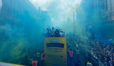Leeds supporter, 23, in coma after falling from tree during promotion parade | Football | Sport