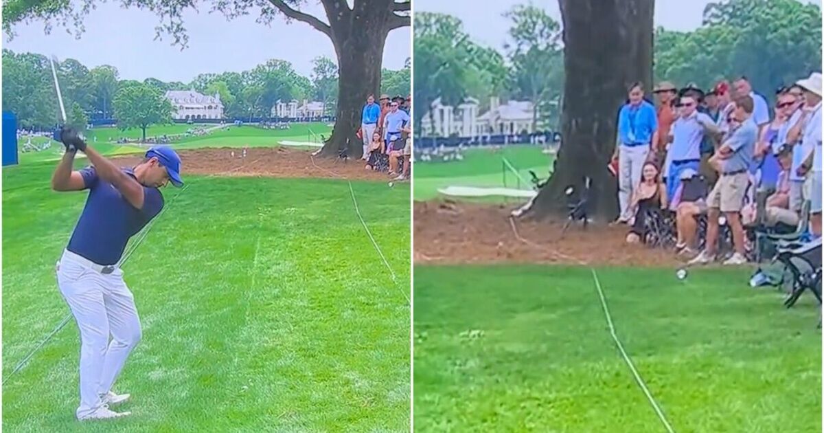 Scary PGA Championship moment as Aaron Rai 'almost kills' fan | Golf | Sport