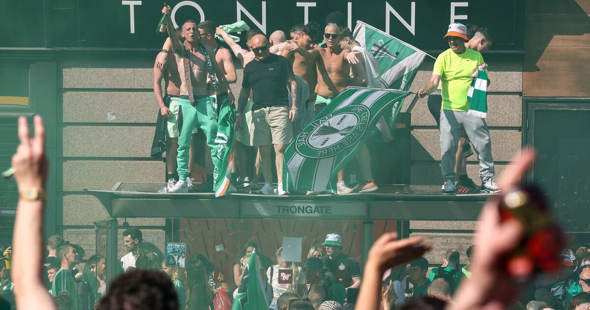 Panic as Glasgow 'locked down' after Celtic fans' party turns violent | UK | News