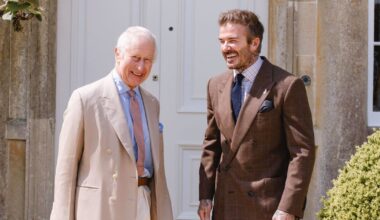 King Charles and David Beckham pictured at Chelsea Flower Show | Royal | News