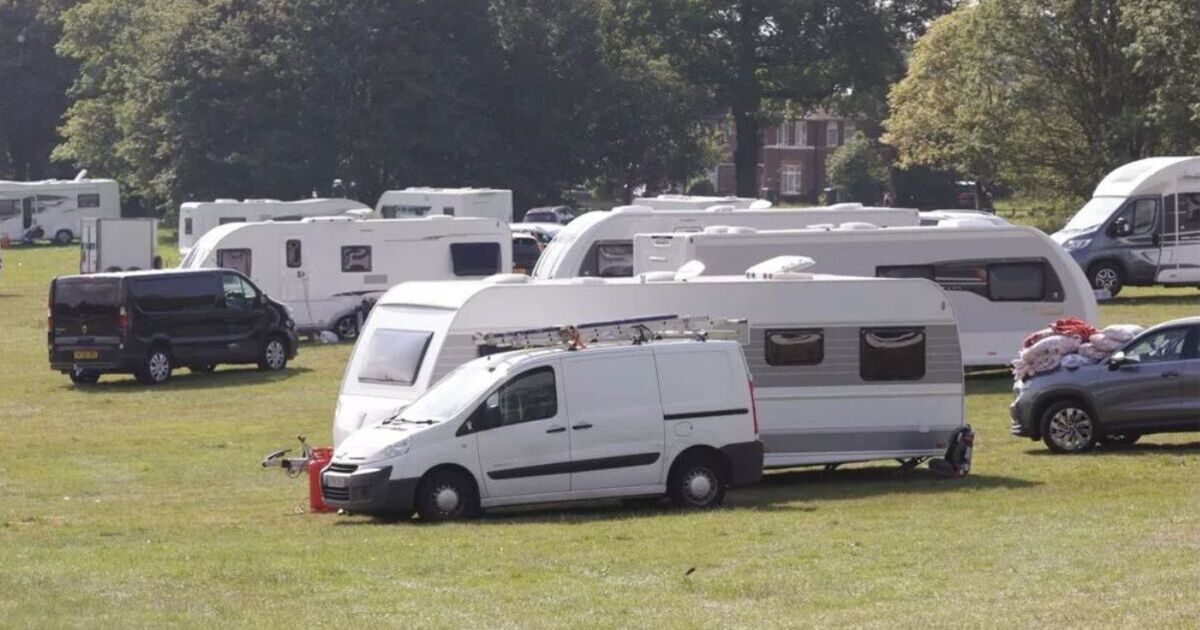 Travellers set up camp at park near UK city for third time in just weeks | UK | News