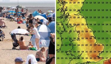 UK hot weather maps turn red as 25C heat to blast Britain - check your area | Weather | News