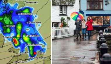 Storm forecast as 200-mile rain bomb to lash into Britain - new maps | Weather | News