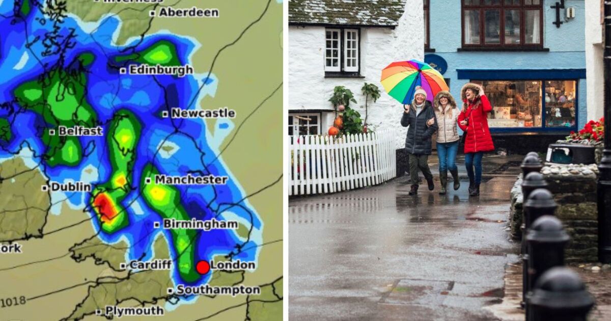 Storm forecast as 200-mile rain bomb to lash into Britain - new maps | Weather | News