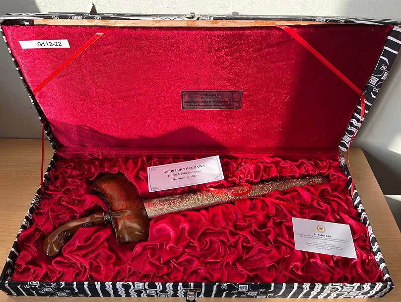 Indonesian dagger called ‘Keris Luk 7 Pandawa’