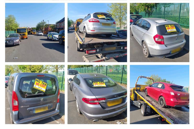 Birmingham police officers scanned thousands of cars and fined dozens as part of an ongoing crackdown on illegal vehicles in the city. 10 cars were also seized by Washwood Heath Police team in a joint DVLA operation in Alum Rock on May 2 -Credit:Washwood Heath Police
