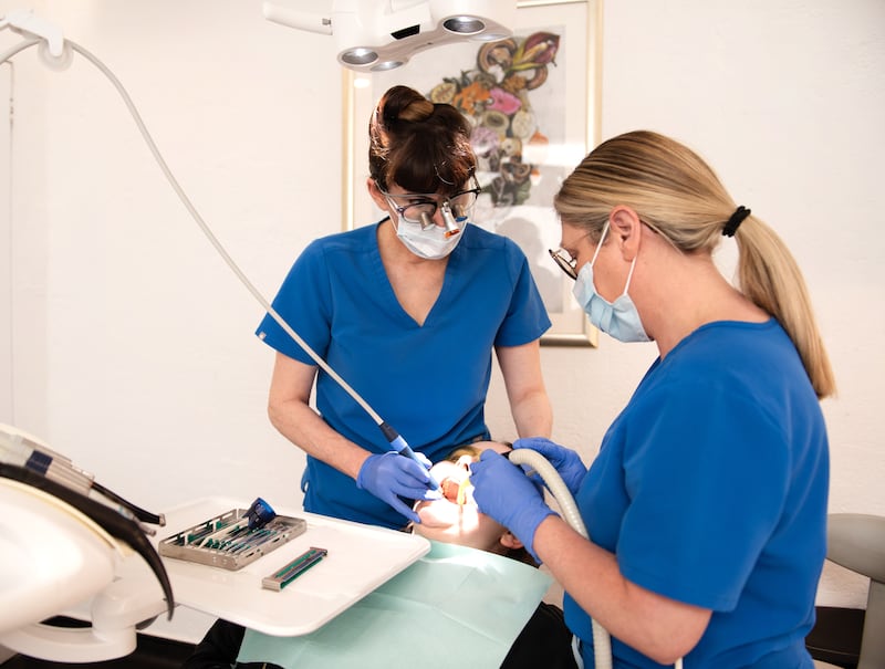 Patient treatment at Gentle Dental