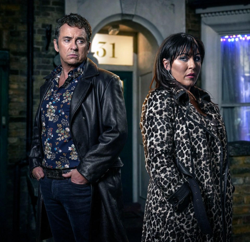 Promotional photo of Shane Richie and Jessie Wallace for EastEnders.