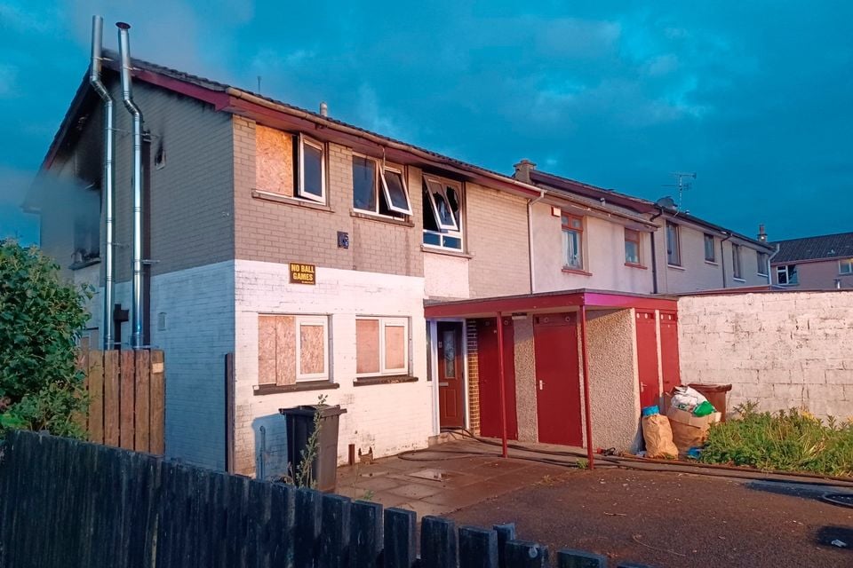 NIFRS at scene of fire in Dunclug Gardens area of Ballymena