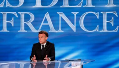 Macron made the comments in a live TV show (Ludovic MARIN)