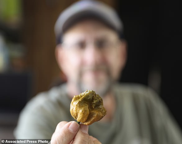 Ed Currie is pictured holding the hottest pepper in the world, Pepper X, as it makes the Guinness Book of World Records