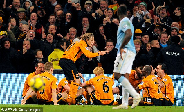 Bullard famously recreated Phil Brown's half-time team talk on the pitch after scoring against Manchester City
