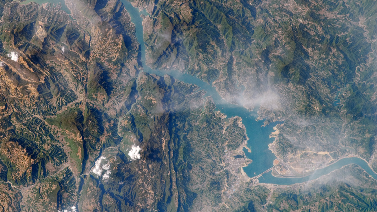 NASA's Expedition 19 crew captured satellite imagery of man-made object that's slowing down Earth's rotation