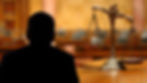 Court room scales of justice