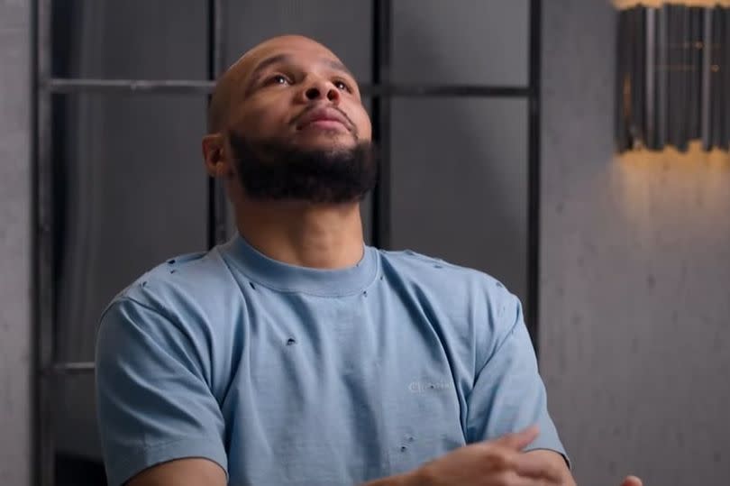 Eubank was left bloodied and bruised following the fight with Benn