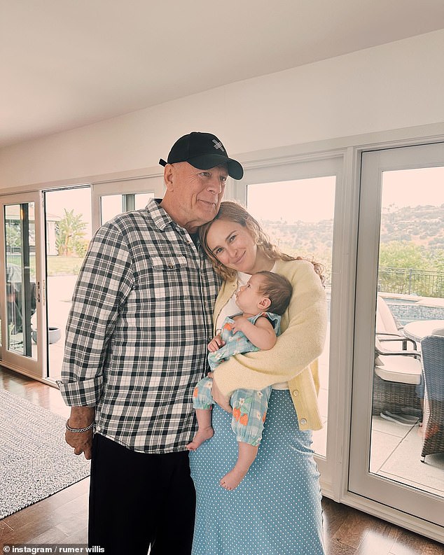 Rumer Willis has offered a sweet glimpse into her father Bruce Willis ' relationship with his granddaughter, little Louetta