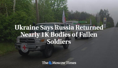 Ukraine Says Russia Returned Nearly 1K Bodies of Fallen Soldiers