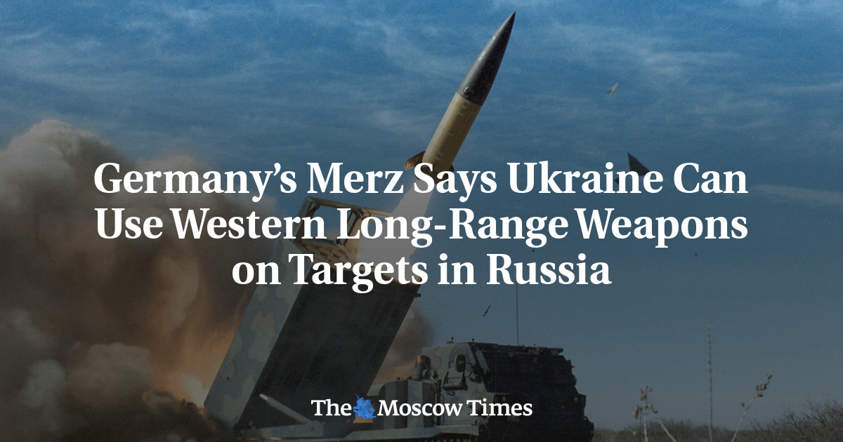 Germany’s Merz Says Ukraine Can Use Western Long-Range Weapons on Targets in Russia