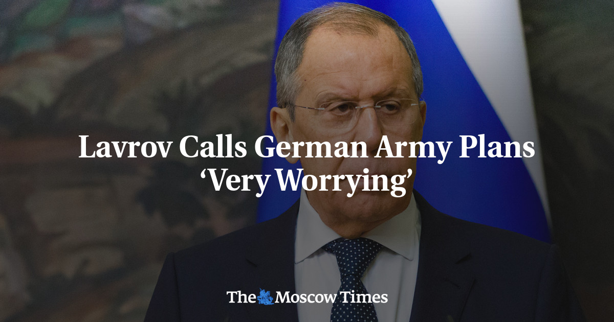 Lavrov Calls German Army Plans ‘Very Worrying’
