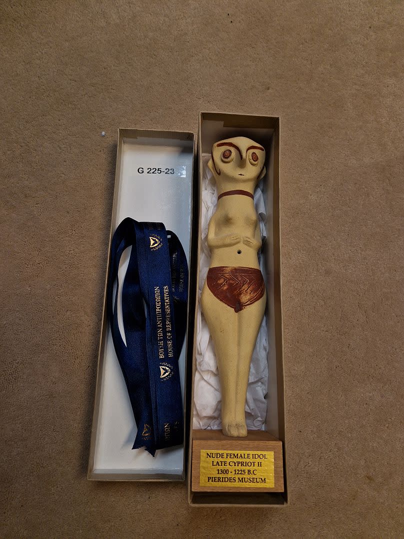 A nude female figure from Cyprus