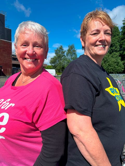 Dawn Mackey and Avril Campbell at Cancer Research UK’s Race for Life Belfast on the 25th May 2025 (Pic by Kirth Ferris)