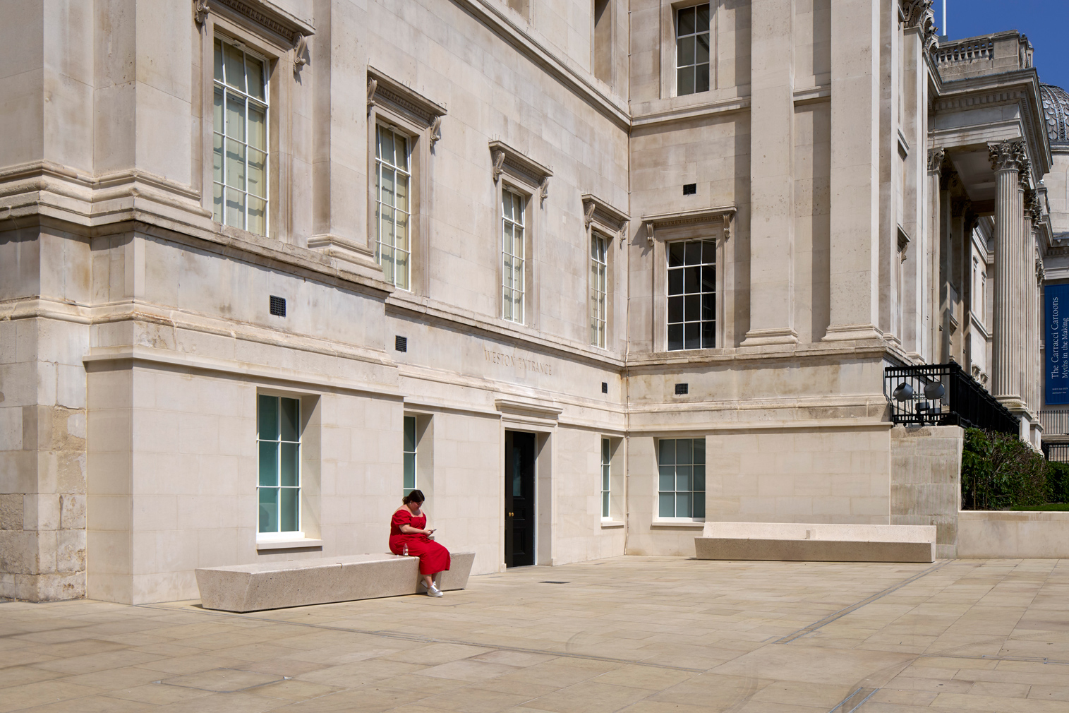 A new 'square within a square'; view of the Sainsbury Wing and Wilkins Building 