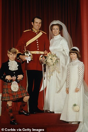 She was the only bridesmaid at Princess Anne's 1973 wedding to Mark Phillips