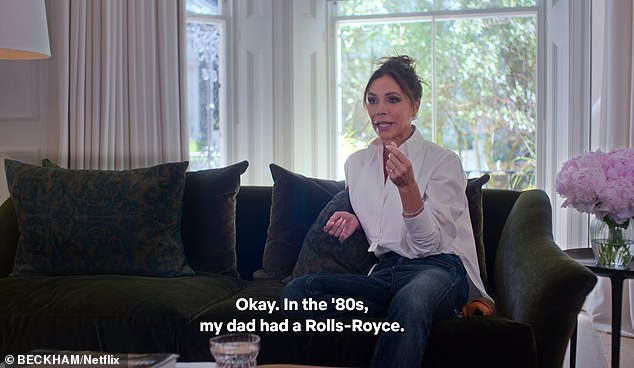 Victoria wore the shirt in the now famous scene where she declared her dad drove her to work in a Rolls Royce despite being 'working class'